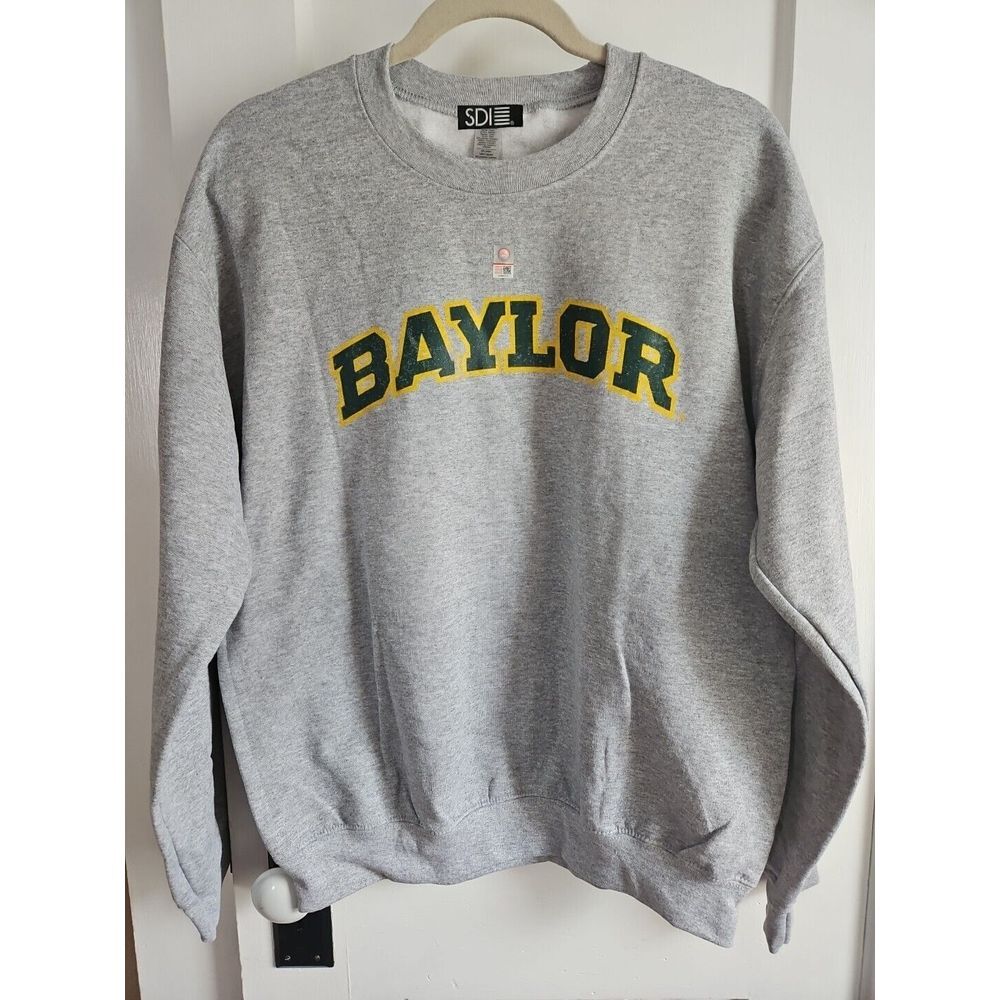 SDI mens 50/50 Blended 8 Oz. Crewneck sports fan sweatshirts, Sport Grey, Medium